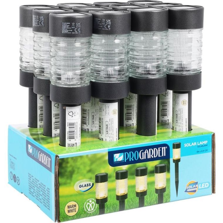 Vilde, lampka ogrodowa solarna led, wbijana, 27 cm