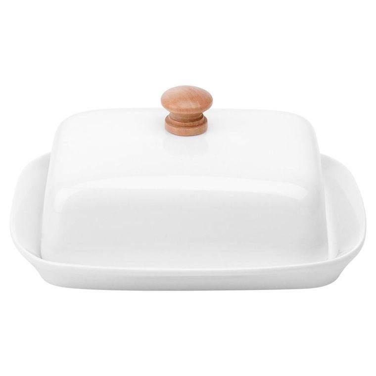 Vilde, maselniczka ceramiczna, biała