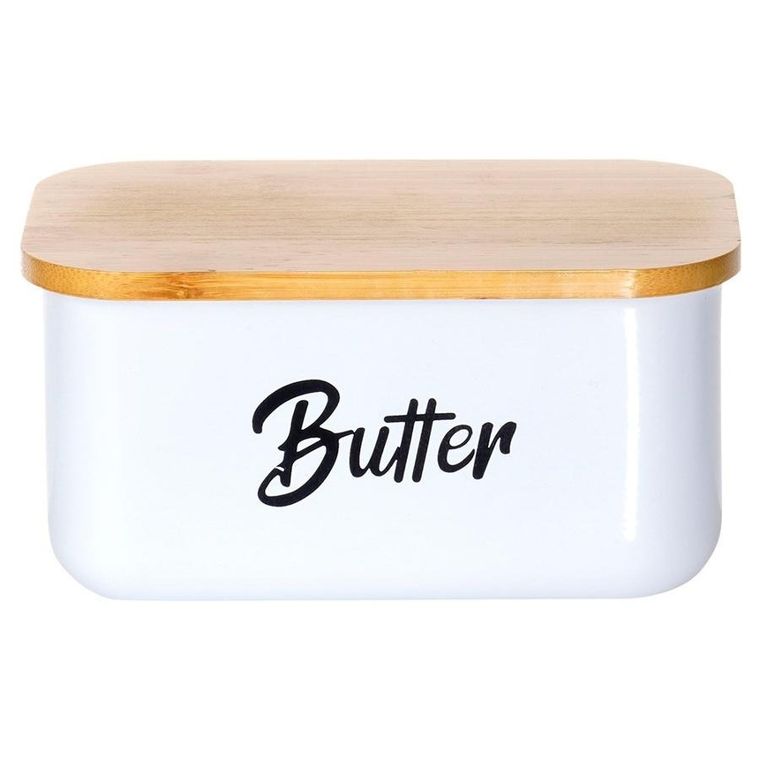 Vilde, maselniczka stalowa, biała