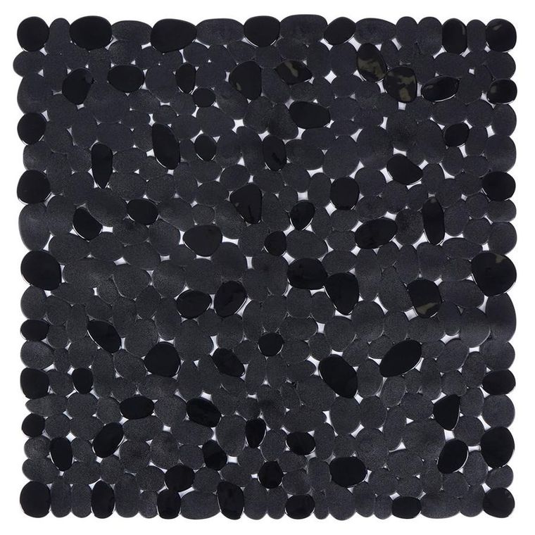Vilde, mata antypoślizgowa pod prysznic, czarna, 51-51 cm