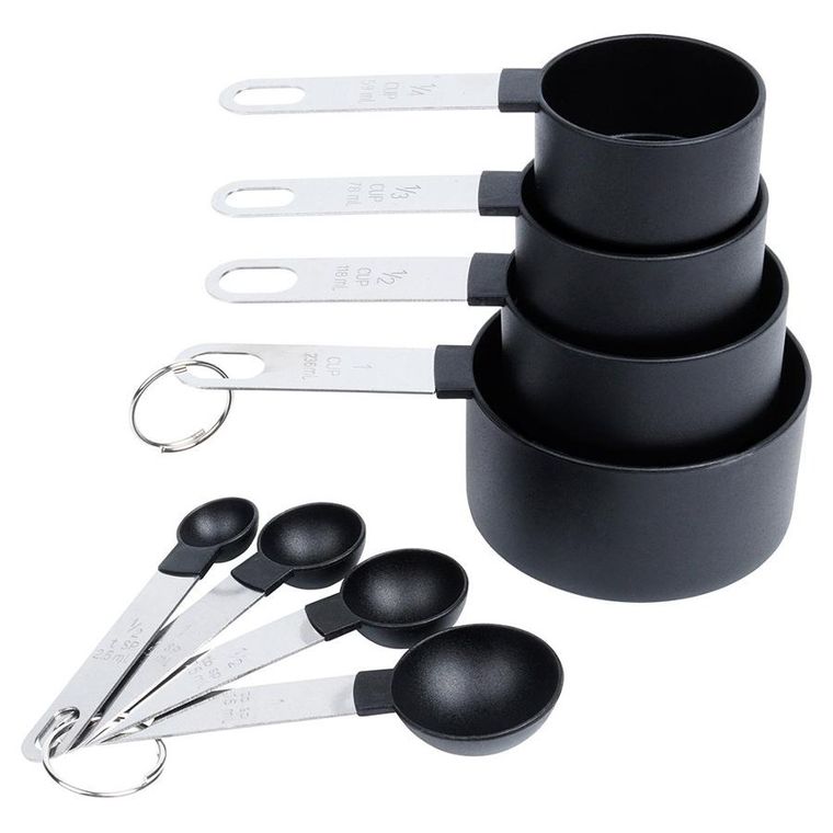 Vilde, miarki kuchenne, czarne, 8 szt.