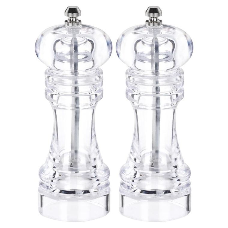Vilde, młynek do pieprzu i soli, akrylowy, 16 cm, 2 szt.