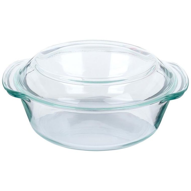 Vilde, naczynie żaroodporne z pokrywką, szklane, 2 l+750 ml