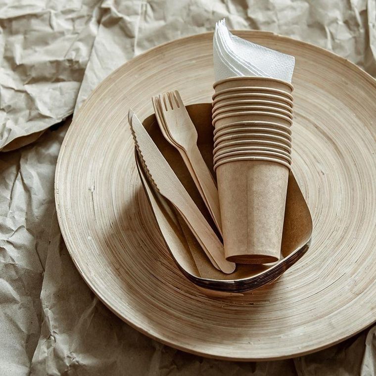 Vilde, noże drewniane naturalne, 20 szt.