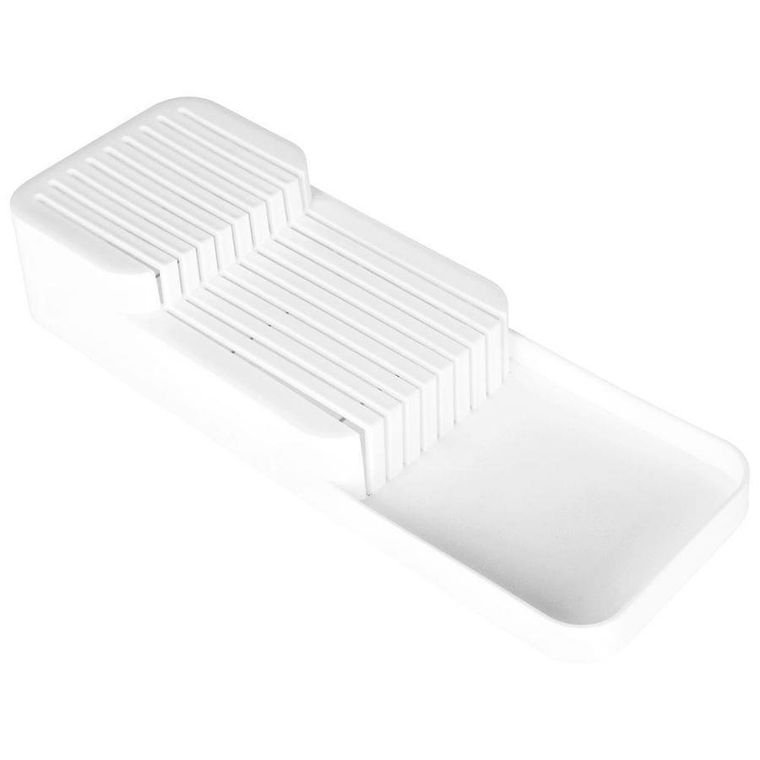 Vilde, organizer do szuflady na noże kuchenne, biały, 39-14.5-7.5 cm