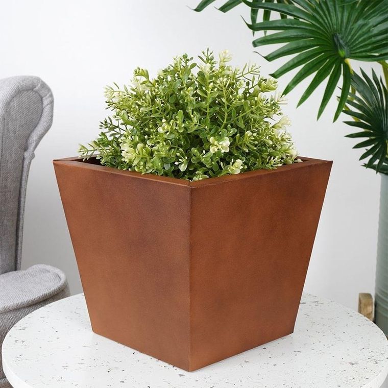 Vilde, osłonka na doniczkę, metalowa, 20 cm