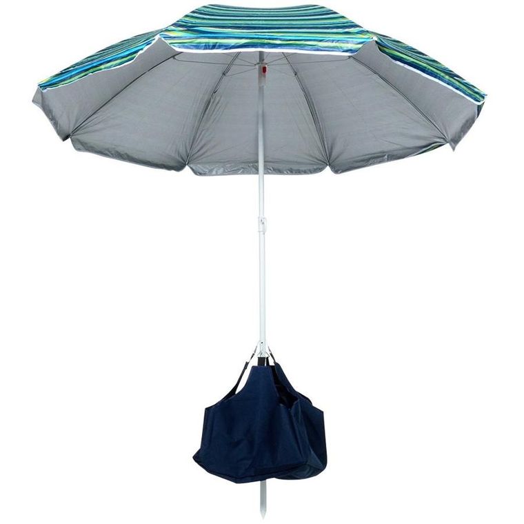 Vilde, parasol plażowy z podstawą, 147 cm