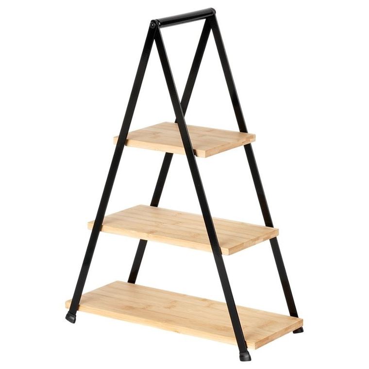 Vilde, patera bambusowa, 3-piętrowa, 53 cm