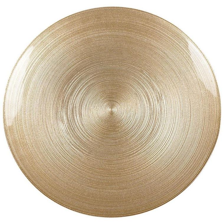 Vilde, patera na nóżce, szklana złota, 28 cm