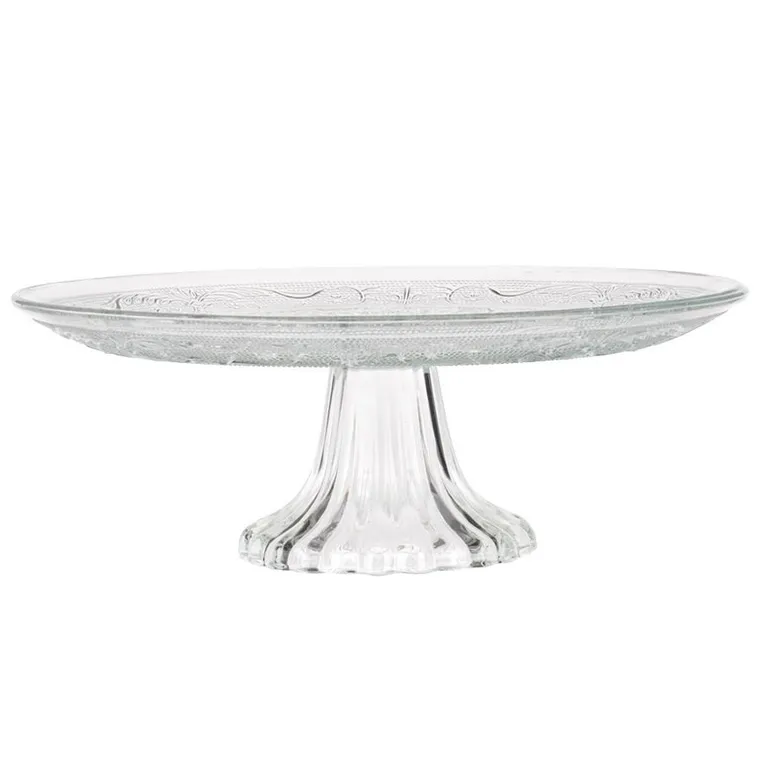 Vilde, patera na tort, szklana na nóżce, 25 cm