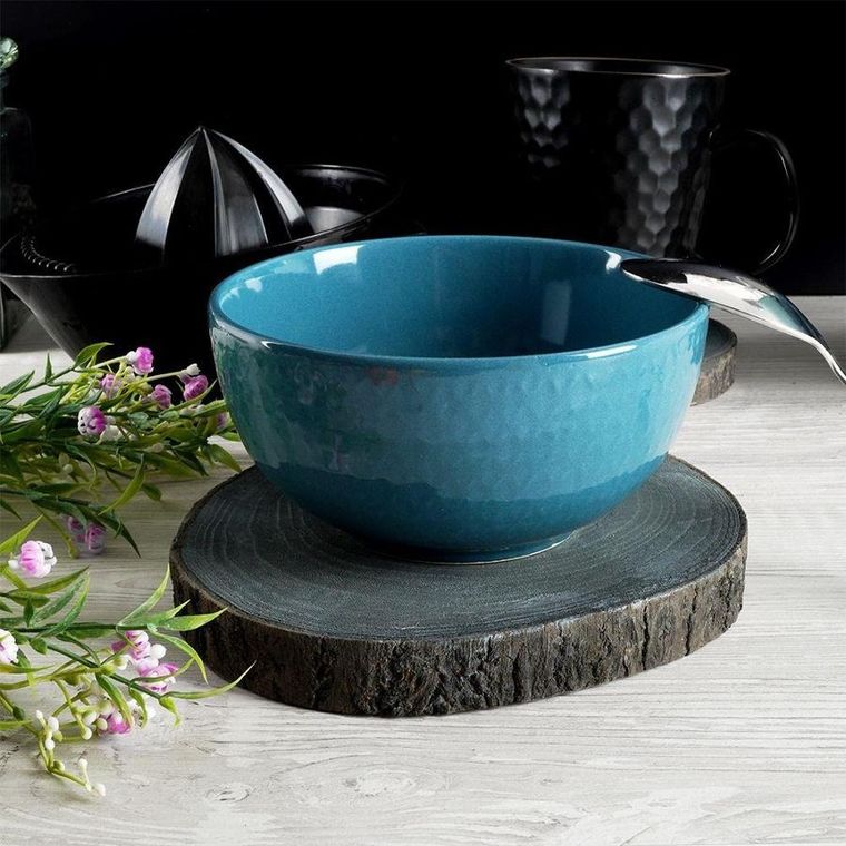 Vilde, plaster drewna z korą, podstawka pod kubek, szary, 4 szt.