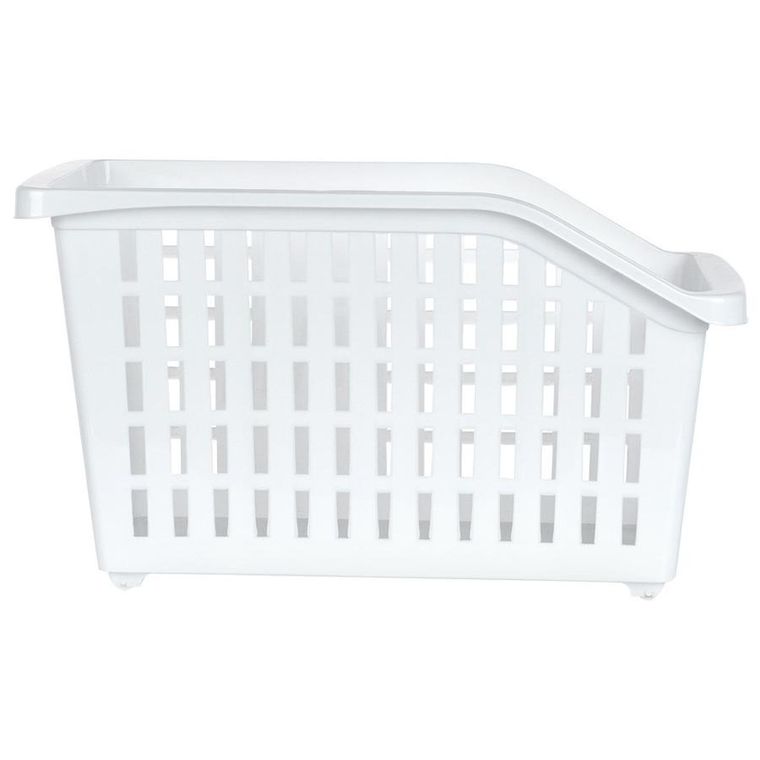 Vilde, pojemnik do przechowywania, na kółkach biały wąski, 13l