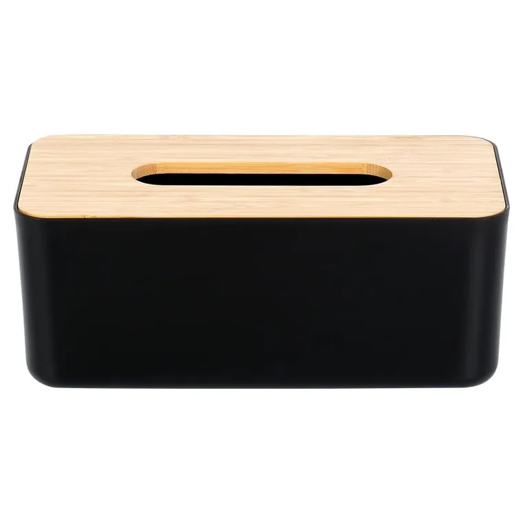 Vilde, pojemnik na chusteczki, czarny, 24-13-9,5 cm