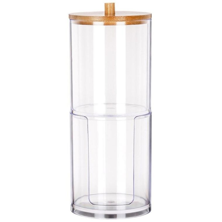 Vilde, pojemnik na patyczki i płatki kosmetyczne, dwupoziomowy