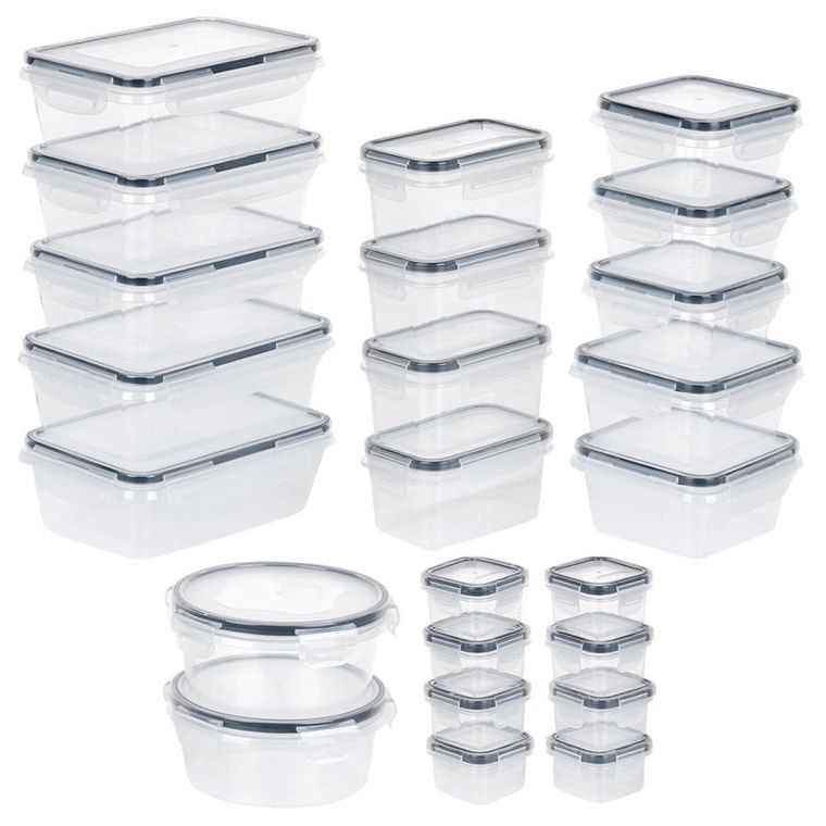 Vilde, pojemniki na żywność z pokrywką i uszczelką, 24 szt.