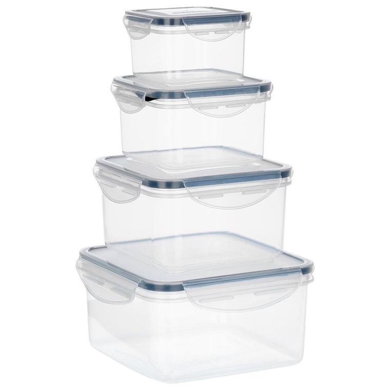 Vilde, pojemniki na żywność z pokrywką i uszczelką, 4 szt.