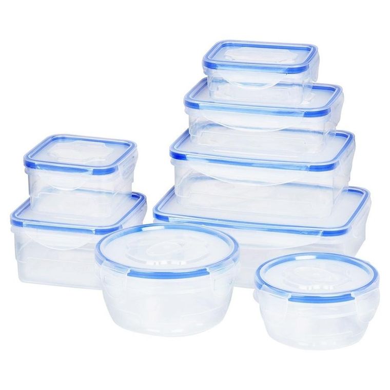 Vilde, pojemniki na żywność z pokrywką i uszczelką, 8 szt.