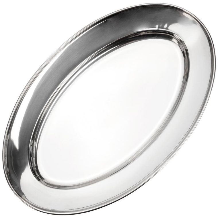 Vilde, półmisek stalowy, owalny, 34-21,5 cm