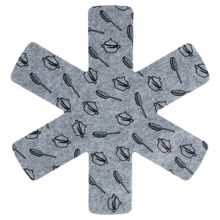 Vilde, przekładki ochronne do patelni, filcowe, 38 cm, 3 szt.