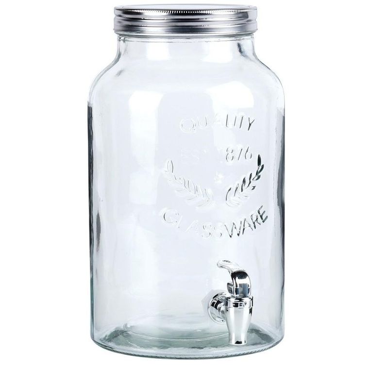 Vilde, słój do napojów z kranikiem, szklany, 6.2 l