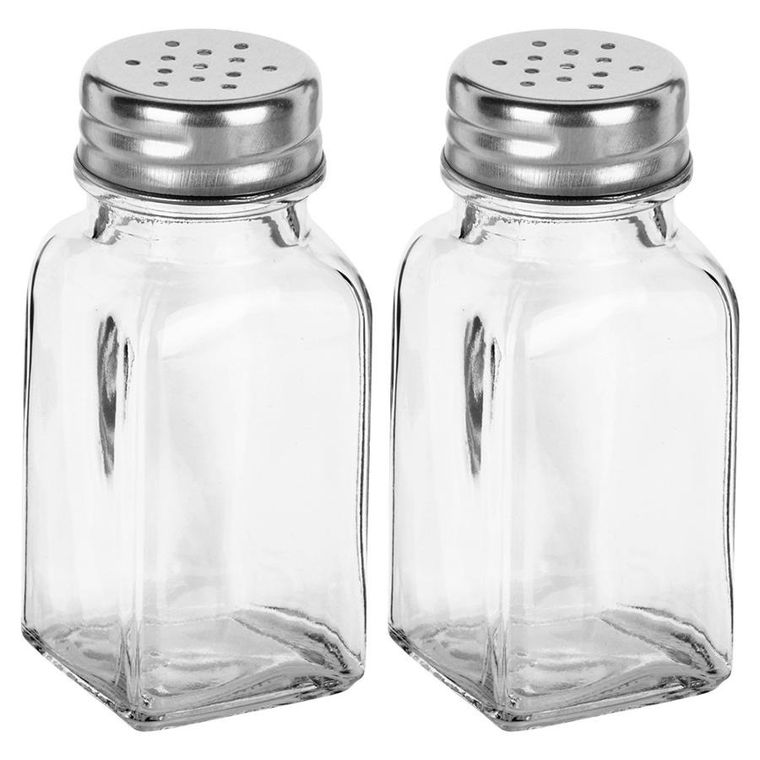 Vilde, solniczka i pieprzniczka szklana, 80 ml, 2 szt.