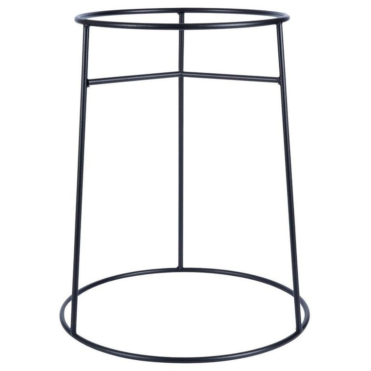 Vilde, stojak na doniczkę, metalowy czarny, dwustronny, 45-53cm