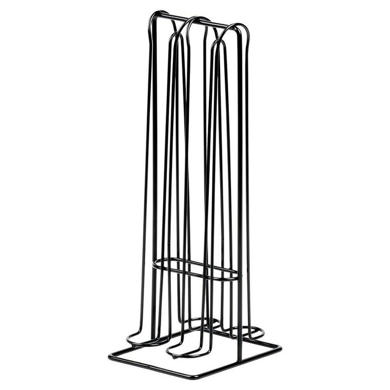 Vilde, stojak na kapsułki do kawy, nespresso, metalowy, czarny, 30 cm