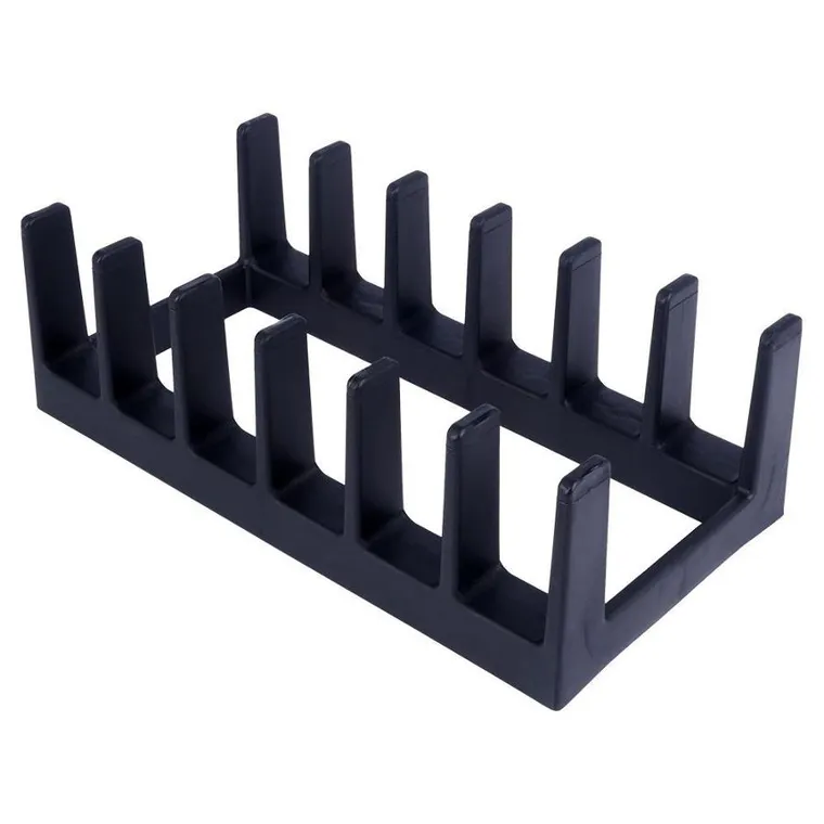 Vilde, stojak na pokrywki i talerze czarny, 28-15-9 cm