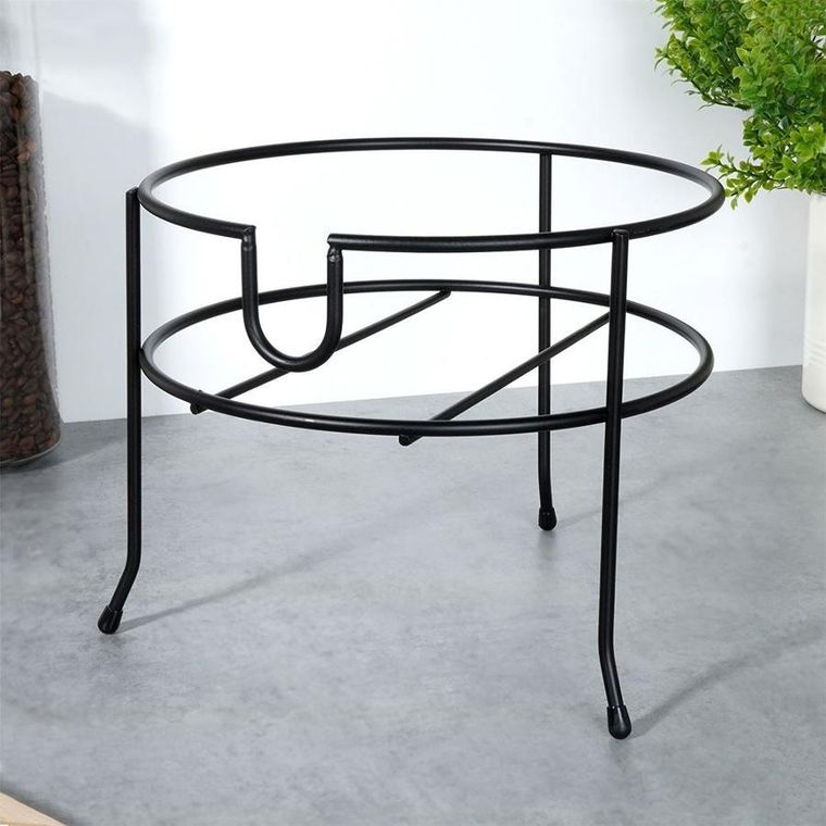 Vilde, stojak pod słój z kranikiem, metalowy, czarny