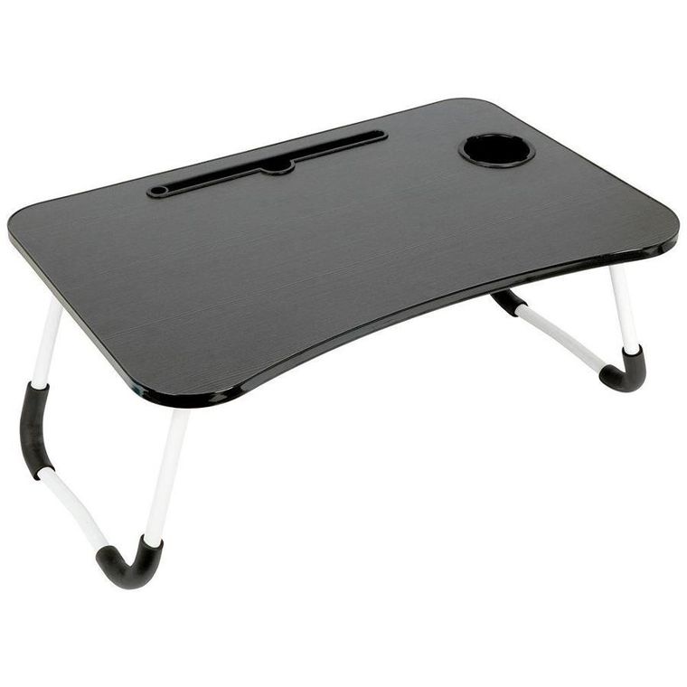 Vilde, stolik śniadaniowy do łóżka, pod laptop, składany, szary