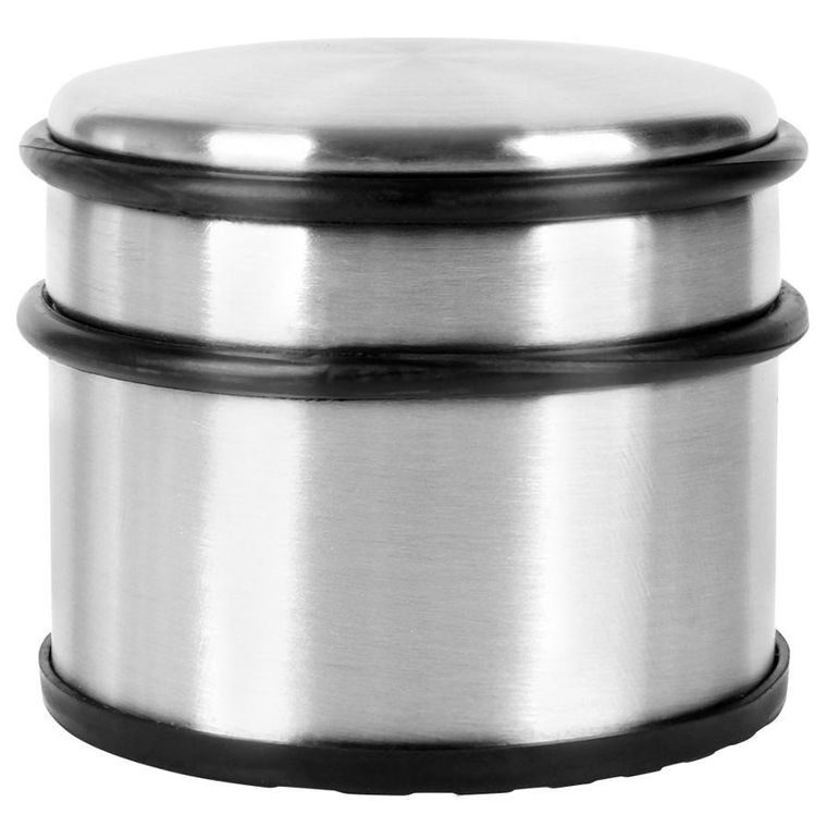 Vilde, stoper do drzwi, stalowy, srebrny, 9,5 cm