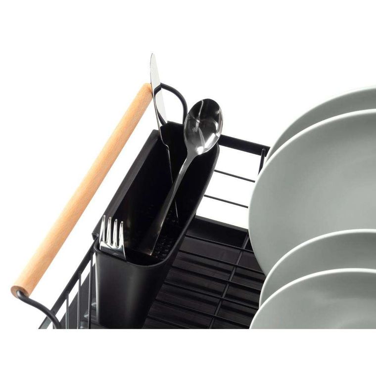 Vilde, suszarka na naczynia, czarna, 42,5-29,5-19 cm