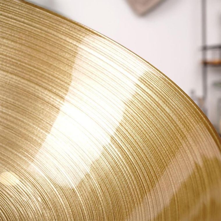 Vilde, szklana misa na owoce, złota, 28 cm, 3,6l