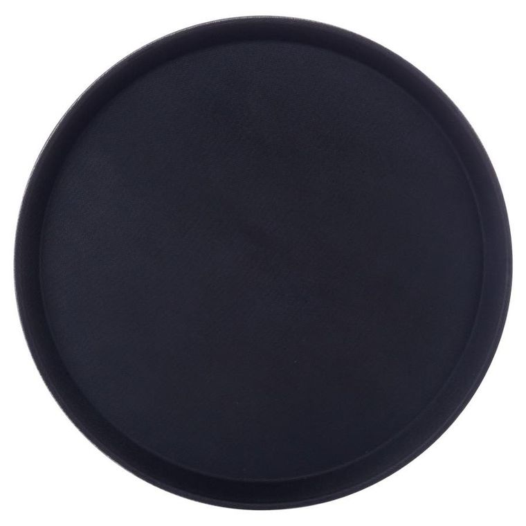 Vilde, taca kelnerska antypoślizgowa, czarna, 35 cm