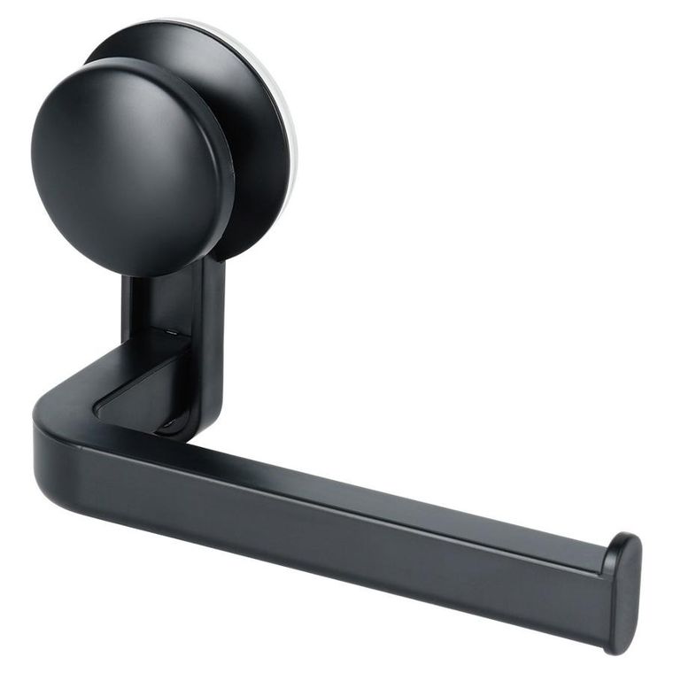 Vilde, uchwyt na papier toaletowy na przyssawkę, czarny, 16,5 cm