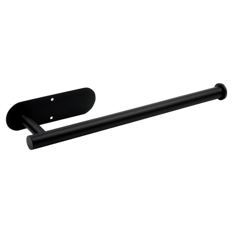 Vilde, wieszak na ręcznik papierowy, stalowy, czarny