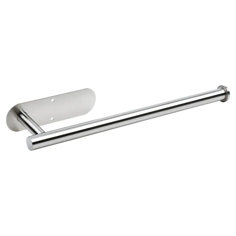 Vilde, wieszak na ręcznik papierowy, stalowy, srebrny