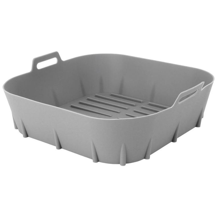 Vilde, wkład do frytkownicy Air fryer, silikonowy szary, 22 cm