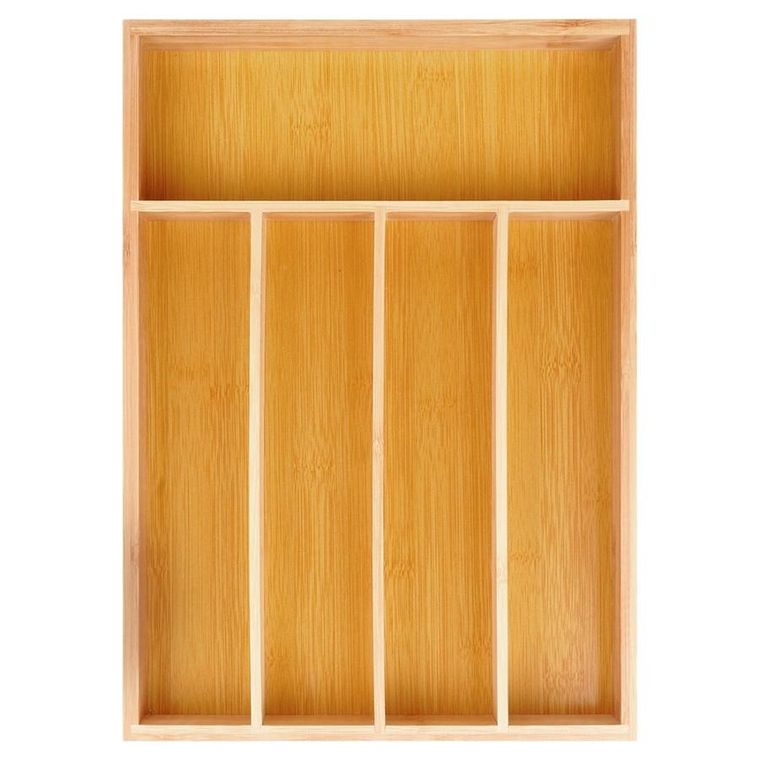 Vilde, wkład na sztućce do szuflady, bambusowy, 25-35 cm