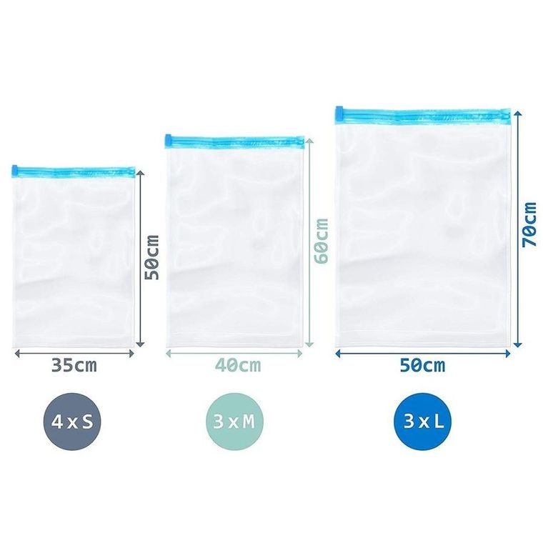Vilde, worki próżniowe na ubrania podróżne, 10 szt.
