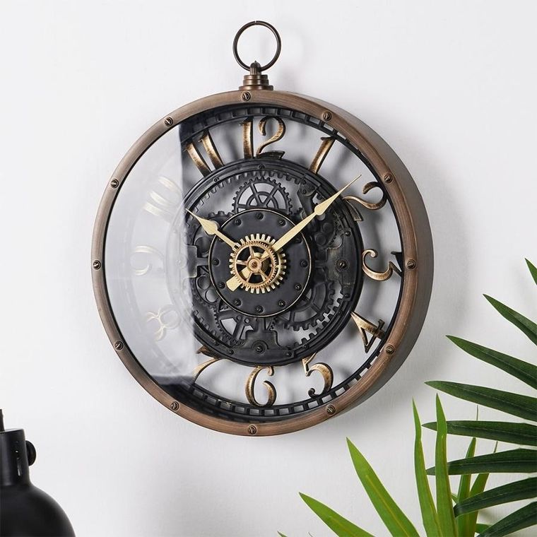 Vilde, zegar ścienny, brązowy, 26.5 cm