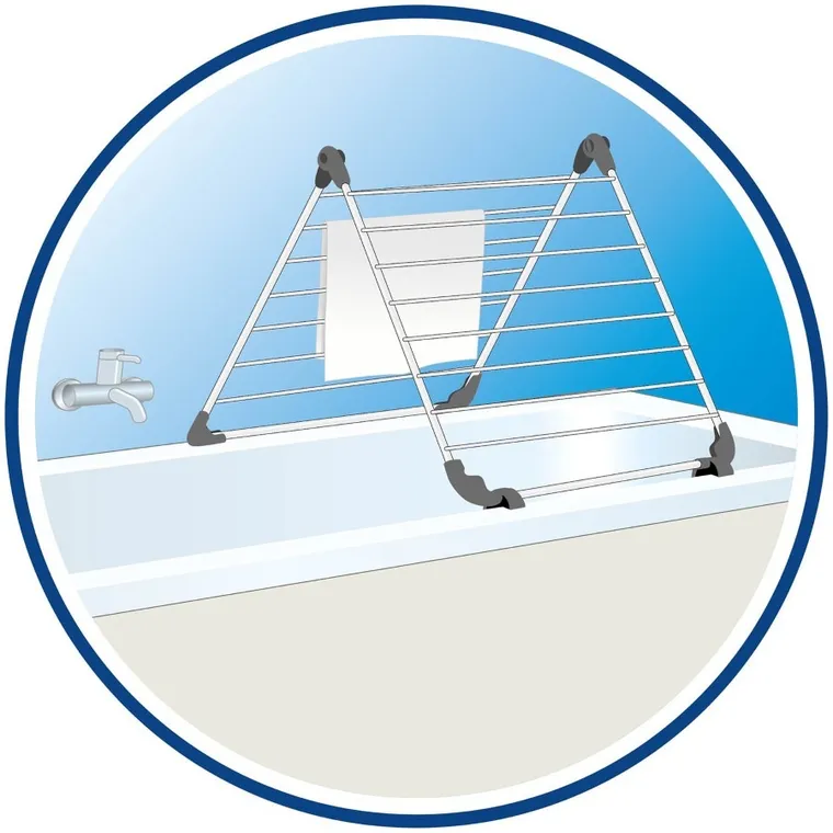 Vileda, Acrobath, suszarka na pranie, wewnętrzna, nawannowa, 157233