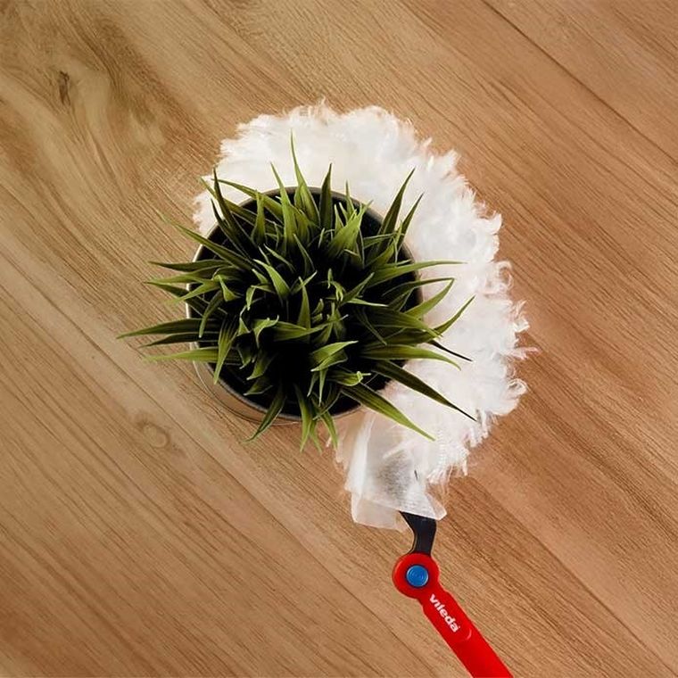 Vileda, miotełka do kurzu, z długą rączką + Flex&Catch, wkład, 1 szt.