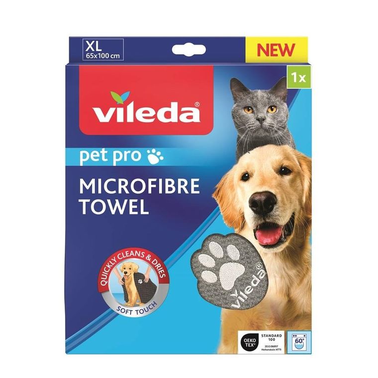 Vileda, Pet Pro, ręcznik z mikrofibry dla zwierząt, rozmiar XL
