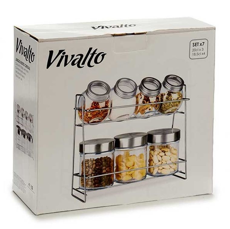 Vivalto, organizer do przypraw, słoiki na stelażu