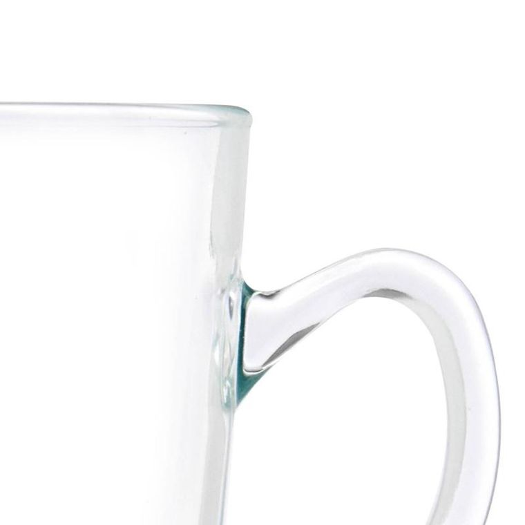 Vivalto, szklane filiżanki do kawy cappuccino ze spodkami, 6 szt., 200 ml