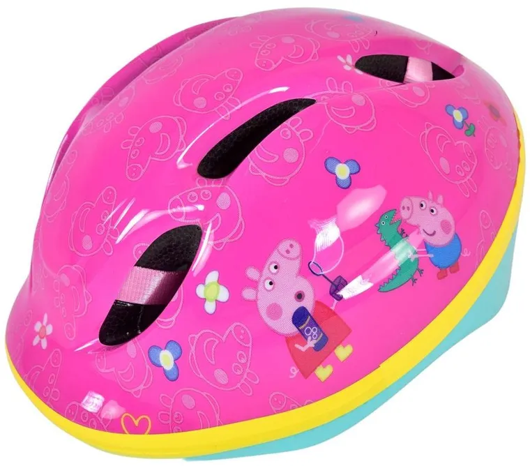 Volare, Świnka Peppa, kask ochronny, rozmiar 51-55 cm