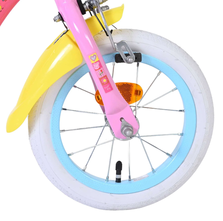 Volare, Świnka Peppa, rower, różowy, 12"