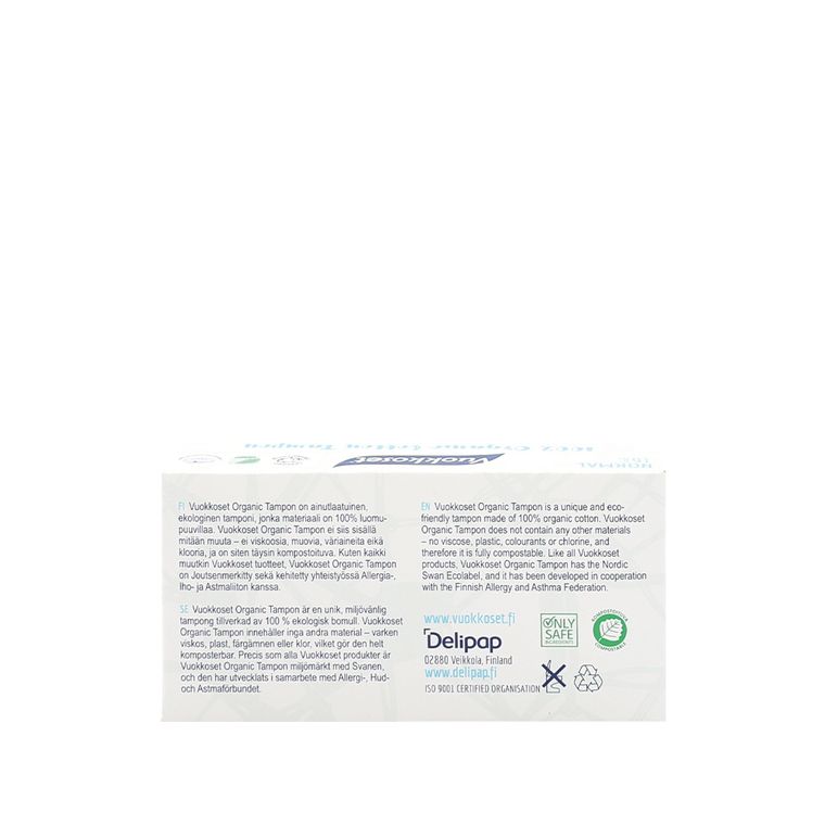 Vuokkoset, 100% BIO, tampony normal, 16 szt.
