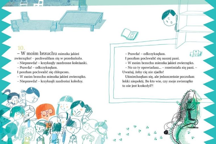 W moim brzuchu mieszka jakieś zwierzątko